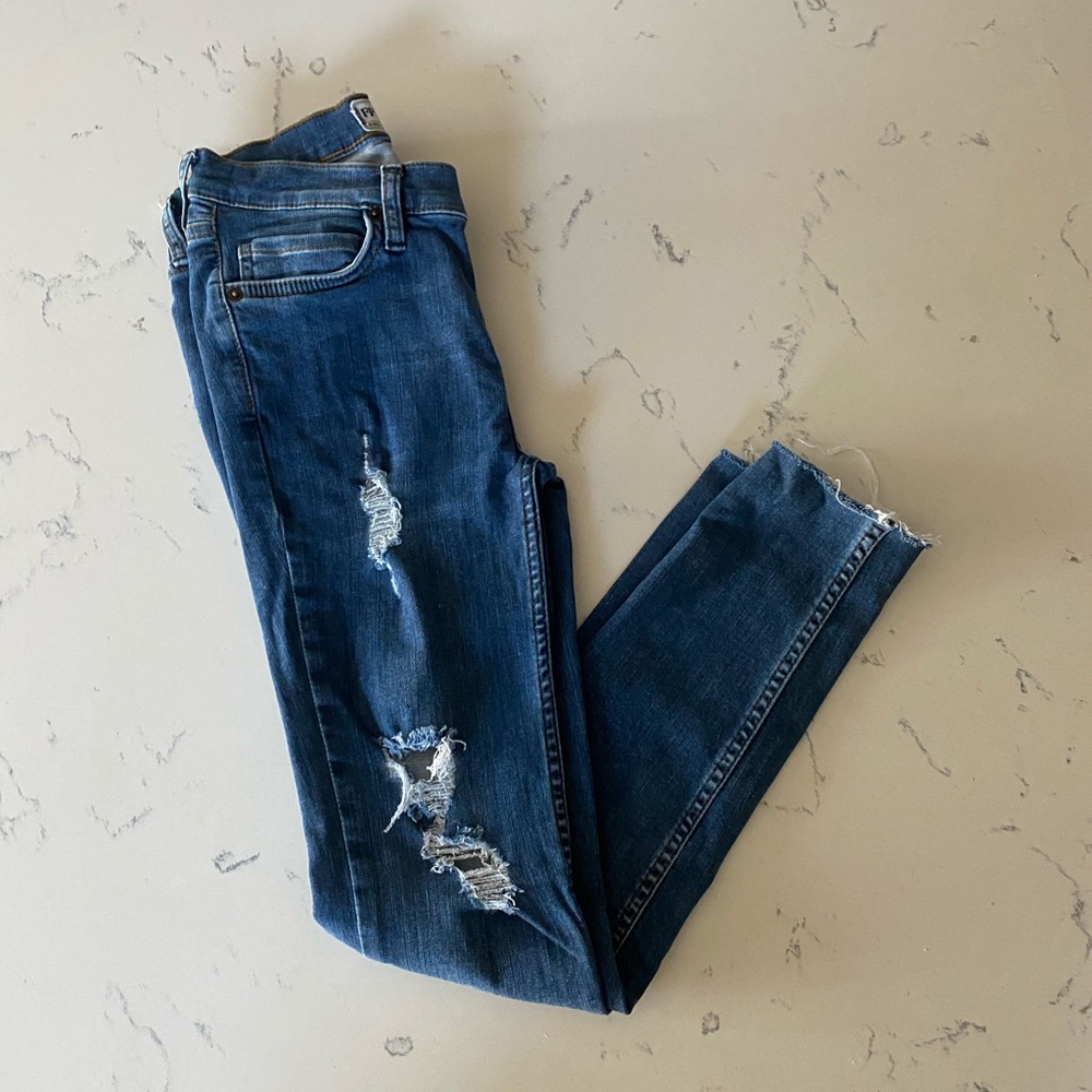 Free People Raw Ankle Jeans